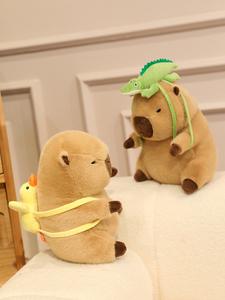 Kawaii भरवां पशु कैपबरा के साथ बुके हुए जानवर कैपबरा प्यारा प्लश खिलौना कैप्ybar गर्म बिक्री - Product Image 2