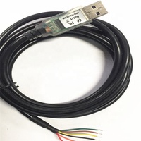 Cable convertidor USB USB-RS232-WE-1800-BT/USB-RS232-WE-5000-BT FTDI a RS232, extremo de Cable