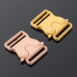 Side Release Buckle Alloy 25mm Yellow Pink Durable For Bags Backpacks Waist Bag <b>Webbing</b> Adjustable Snap Fastener Pet Leash - Product Image 3