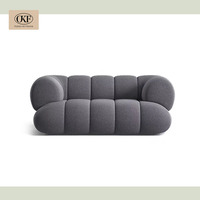 Ensemble canapé moderne européen rétro en velours OKF nouvelle version deux places pour villa appartement pour salon restaurant exclusif