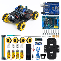 Voiture robot Mecanum 4 roues motrices LAFVIN pour kit de voiture robot Arduino, projet DIY intelligent UNO R3