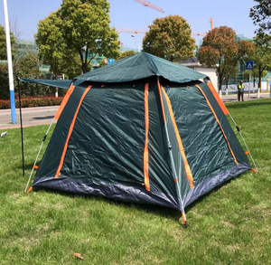 Tienda de campaña grande impermeable a prueba de viento familia Camping senderismo 4 personas lona pirámide tipi tienda para adultos para pesca senderismo - Product Image 5