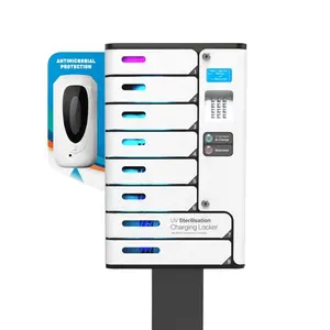 ホット販売製品Y2Power UV-C消毒 & モバイル充電ロッカーホスピタリティ業界と待合室向けの電話充電ロッカー