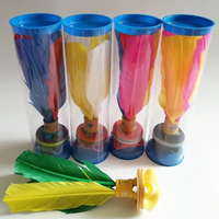 H21cm Plume Colorée Chinois Jianzi Beach Ball Badminton Kicking Shuttlecock pour le Sport en Plein Air et l'exercice du pied