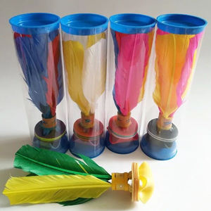 H21cm Plume Colorée Chinois Jianzi Beach Ball Badminton Kicking Shuttlecock pour le Sport en Plein Air et l'exercice du pied - Product Image 3