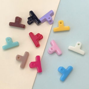 ทำด้วยมือ100ชิ้นเอฟเฟกต์สี13*20มม. DIY ลูกปัดหนีบรูปร่างลูกปัดอะคริลิคเครื่องประดับการค้นหาและส่วนประกอบ - Product Image 4