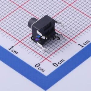 TS-1002-AR06526 Tactile Switch Through hole Component (THT),6x6mm Switch Single Pole Single Throw Round Button 2.6N Through Hole - Product Image 2