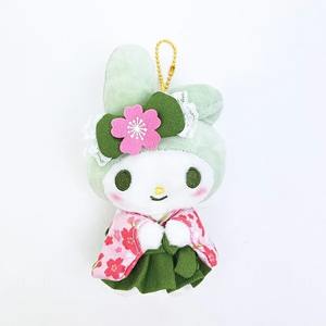 Llavero de peluche de Hello Kitty con kimono de matcha, colgante suave para bolso, My Melody, mascota adorable, colgante para mochila, regalo, productos de personajes japoneses - Product Image 3