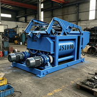 Bétonnière à double arbre à rotation forcée JS1000 |   Centrale de Béton Prête à l'Emploi Industrielle de 1000L, Machine de Malaxage