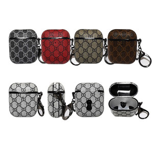 Funda de cuero de lujo a prueba de golpes para Apple <span class=keywords><strong>Airpods</strong></span> 1/<span class=keywords><strong>2</strong></span>/3/4 y para <span class=keywords><strong>Airpods</strong></span> <span class=keywords><strong>Pro</strong></span> <span class=keywords><strong>2</strong></span> <span class=keywords><strong>Protector</strong></span> de auriculares inalámbricos de moda PU plástico - Product Image 1