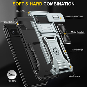 ขายส่งหน้าต่างบานเลื่อนป้องกันกล้องแหวนโลหะKickstand TPUกันกระแทกสําหรับGoogle Pixel 7 8 9 Pro - Product Image 2