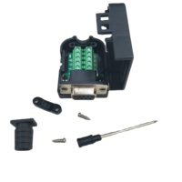 Cable D-SUB de 9 pines Macho-Hembra RS232 RS485 con Conector DB9 y Cubierta de Plástico, Terminales D-SUB 9 sin Soldadura