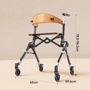 Andador con Ruedas Ligero y Plegable de Aleación de Magnesio, Ayuda de Movilidad para Rehabilitación Médica para Personas Mayores, Mateside - Product Image 4