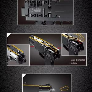 Ensemble de blocs de construction éducatifs Mould King 14008, pistolet automatique, fusil de sniper, bloc de construction de pistolet pour jouet militaire pour enfants, tir - Product Image 6