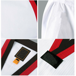 Uniforme d'arts martiaux de Taekwondo en coton polyester unisexe confortable et durable uniforme de Taekwondo respirant pour hommes - Product Image 6