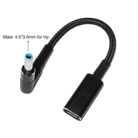 Kabel Charger USB Type C Female 100W ke 4.5*3.0mm PD untuk Laptop HP