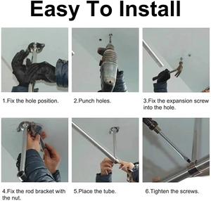 16/19/22/25/32mm bride de tuyau en acier inoxydable bride siège armoire <span class=keywords><strong>placard</strong></span> tige cintre support de tuyau et <span class=keywords><strong>crochet</strong></span> de tige - Product Image 4