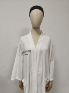 Hotel LOGO ricamo su misura a buon mercato di grandi dimensioni ad asciugatura rapida Spa Store <span class=keywords><strong>accappatoio</strong></span> da <span class=keywords><strong>donna</strong></span> Y01 - Product Image 2