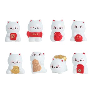 ตุ๊กตาแมวเรซิ่น Lanshuo ของตกแต่งบ้านขนาดเล็ก ของขวัญนำโชค - Product Image 5