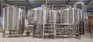 Itop — bouilloire brassage de bière chauffante, 2 récipient, en acier inoxydable, 1000L 10hl