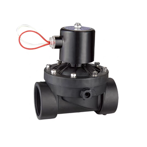 โซลินอยด์วาล์วพลาสติกพีวีซี1/2 "3/4" 1 "12V DC 24V DC 220V AC สำหรับทำอากาศน้ำ - Product Image 1