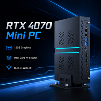 RTX4070 AI Esports Mini PC DDR5 Intel I5/I7/I9 14900F Workstation Layar 8K PC Gaming Ringkas OEM ODM