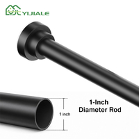 YIJIALE, fabricant depuis 20 ans, tringle à tension murale sans dommage de 25 mm (0,7-1,3 m), tringle à ressort sans outil pour la maison