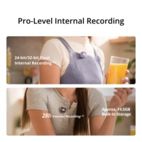 Original DJI Mic 3 (2 TX + 1 RX + Boîtier de Charge) 4TX + 8RX et Enregistrement Interne 4 Canaux à Double Fichier en 32-bit Flo