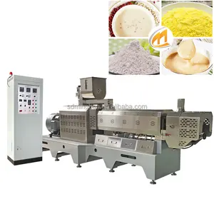 Couscous Maken Machine Babyvoeding Extruder Food Food Grade Dubbele Schroef Extruder Instant Voeding Poeder Baby Pap Verwerkingslijn