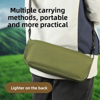 Tabouret pliant d'extérieur en acier au carbone, chaise pliante légère et portable pour le camping avec sac de transport sportif