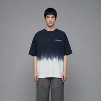 Service personnalisé OEM/ODM T-shirt vierge épais 240 GSM en coton 100% filé à anneaux, coupe moderne minimaliste, alternative de luxe pour marques de luxe