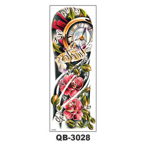 Tatuaje Temporal Extra <span class=keywords><strong>de</strong></span> Animal, Tatuaje Negro <span class=keywords><strong>de</strong></span> <span class=keywords><strong>Manga</strong></span> Completa, Pegatinas <span class=keywords><strong>de</strong></span> Tatuaje Temporal, Arte Corporal para Hombre y Mujer - Product Image 4