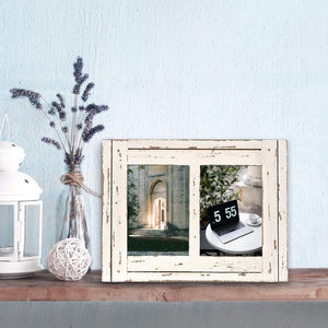 Cadre photo <span class=keywords><strong>de</strong></span> <span class=keywords><strong>collage</strong></span> en bois en détresse <span class=keywords><strong>de</strong></span> 5 pouces * 7 pouces pour <span class=keywords><strong>deux</strong></span> <span class=keywords><strong>photos</strong></span>, cadre photo <span class=keywords><strong>de</strong></span> salon <span class=keywords><strong>de</strong></span> chambre à coucher <span class=keywords><strong>de</strong></span> couleur vintage blanche pourrie - Product Image 3