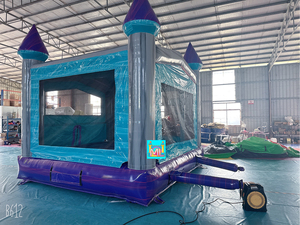 Castillo Inflable para Fiestas, <span class=keywords><strong>Alquiler</strong></span> de Juegos Inflables para Exteriores, Casa de Brinco Azul, Jumper Inflable de PVC, Brincolín Inflable - Product Image 4