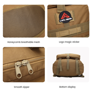 Mochila Táctica de Camuflaje Impermeable de 45L al por Mayor, Forro de Nailon de Alta Calidad, Estructura Interna, Estilo Moderno para Senderismo al Aire Libre - Product Image 4