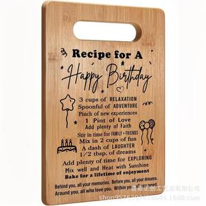Tabla de Cortar de Bambú Grabada con la Definición de Mejor Amigo, Decoración para el Hogar, Regalo Artesanal de Madera Cuadrada - Product Image 2
