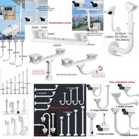 Support de montage pour caméra PTZ dôme CCTV et tuyau en fer avec plaque supérieure en plastique pour caméras 60-120 cm – Fourniture directe usine