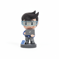 Figura Coleccionable de Vinilo PVC 3D de Diseño Personalizado, Decoración, Modelo de Personaje de Ingeniero Informático, Juguete, Adorno