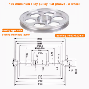 Ruota del cavo di stoccaggio D160/puleggia con 6004 del cuscinetto - Product Image 4