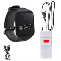 Téléavertisseur de soins d'urgence sans fil 433.92mhz téléavertisseur de soins pour personnes âgées ou handicapées téléavertisseur vibrant étanche pour clinique hospitalière