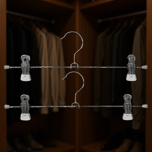 Mawa Clamp On Trouser Hanger Metal 35cm Silver 2 Pack - Product Image 3