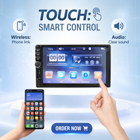 Lecteur MP5 de voiture transfrontalier 7 pouces, multifonctionnel avec carte USB, 7010B avec amplificateur Bluetooth, radio, priorité caméra de recul, 7010B
