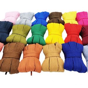 Fashionable 20mm Extra Wide Flat Shoelaces 2cm Colorful Stylish Shoe <b>Laces</b> for Sneakers Nylon Polyester Cotton Metal Material - Product Image 1