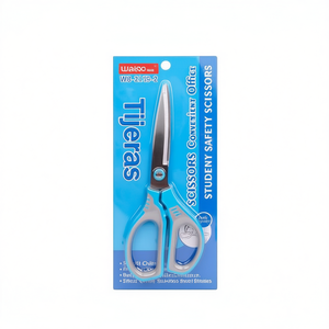 Waiso Student Safety Scissors 18Cm Straight Blade Plastic Handle For Children Office Use - Product Image 1