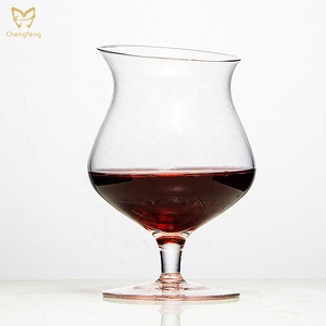 Vetreria unica Brandy a gambo corto di vetro smussato 250ml <span class=keywords><strong>bianco</strong></span>/<span class=keywords><strong>vino</strong></span> rosso bicchieri con beccuccio - Product Image 2