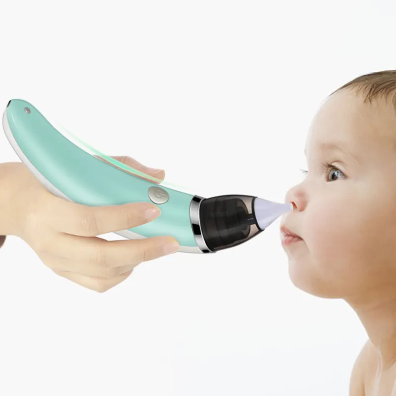 Aspirador nasal de silicone para bebês, aspirador nasal elétrico, limpador de nariz, material elétrico para bebês