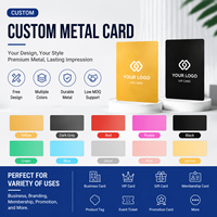 Carte de visite professionnelle en métal personnalisée avec logo, texture électroplaquée, gravure de données personnelles, carte de présentation de bureau pour logo de marque sur mesure