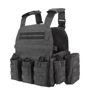 Nylon <span class=keywords><strong>Plate</strong></span> <span class=keywords><strong>Carrier</strong></span> Molle Tactische <span class=keywords><strong>Vest</strong></span> Jacht Kleine Zakjes Magazijnvak Tactische Uitrusting Training Cs - Product Image 1