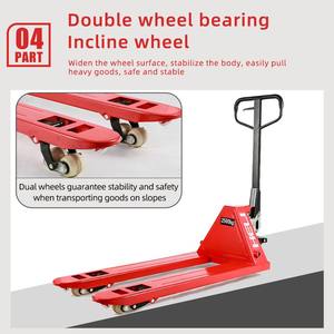 Heli transpalet jack naylon tekerlek <span class=keywords><strong>2</strong></span> Ton transpalet, hidrolik forkliftler manuel transpalet - Product Image 6