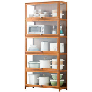 Organizador de Almacenamiento de Cocina de Múltiples Niveles en Madera, Mueble de Almacenamiento para el Hogar con Especiero para Utensilios de Cocina - Product Image 5